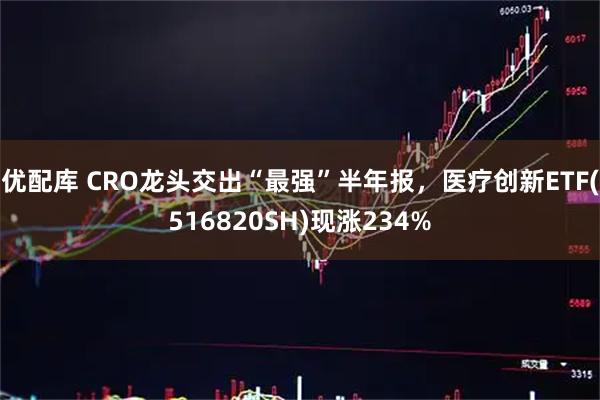 优配库 CRO龙头交出“最强”半年报,医疗创新ETF(516820SH)现涨234%
